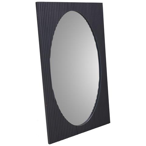 Specchio In Legno Grigio Scuro 50x2,5x80h - Foto 1