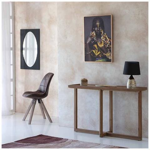 Specchio In Legno Grigio Scuro 50x2,5x80h - Foto 2