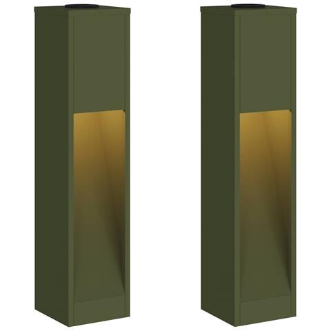 Lucina LED Solare da Percorso 2 pcs Verde oliva - Foto 1