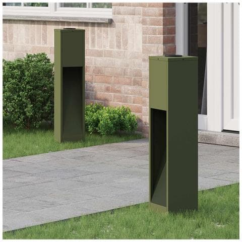 Lucina LED Solare da Percorso 2 pcs Verde oliva - Foto 2