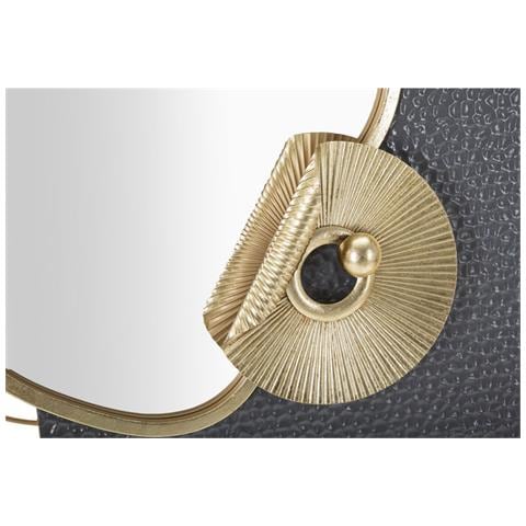 Specchio Da Parete Art Con Cornice Scultorea In Ferro Multicolor - Foto 2