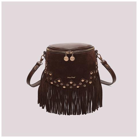 borsa marsupio con frange e borchie MORO - Foto 2
