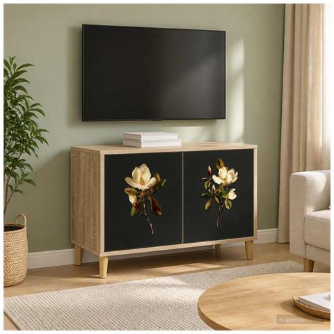 Mobile TV BREMEN 69 x 33 x 50 cm Sonoma Legno ingegnerizzato - Foto 2