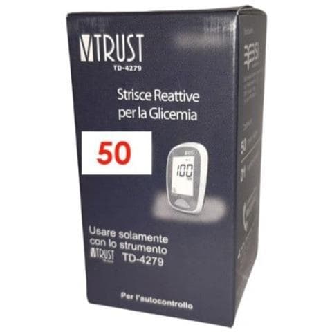 Strisce Misurazione Glicemia Vtrust TD-4279 Gluc 50 Pezzi - Foto 1