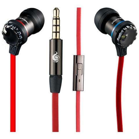 Auricolari con Microfono per Giochi PC Connessione Cavo Nero e Rosso 1.3 m - Foto 4