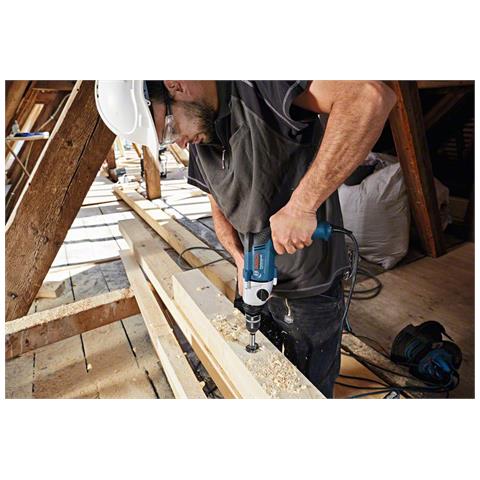 GBM 13-2 RE 1750 Giri /min Chiave 2,4 kg Nero, Blu, Grigio - Foto 4