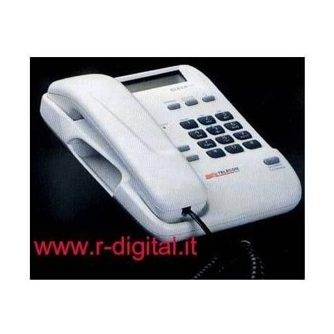 Telefono Fisso Sirio 2000 View Nero Bianco Rosso Display Lcd Id Caller Casa Ufficio - Foto 1