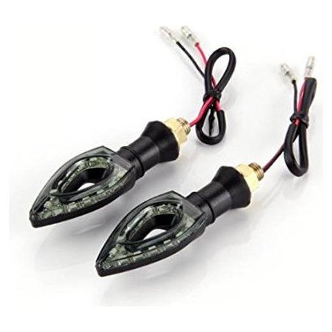 4 FRECCE MOTO UNIVERSALI 12 LED SMD INDICATORE DIREZIONE LAMPEGGIANTI 12W LUCI