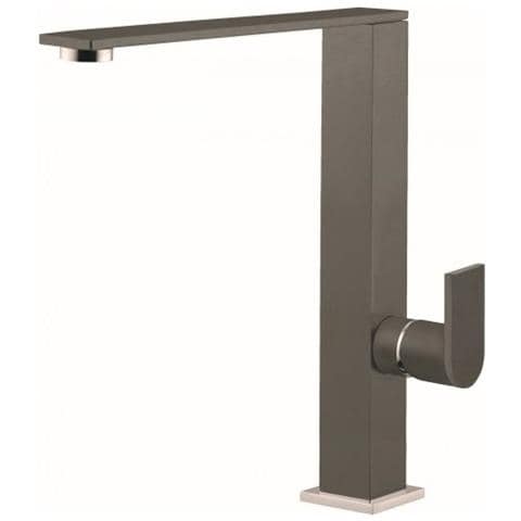 Miscelatore Monocomando con canna girevole Flat 21x25 cm Keratek Plus Dove Grey 93 - Foto 2