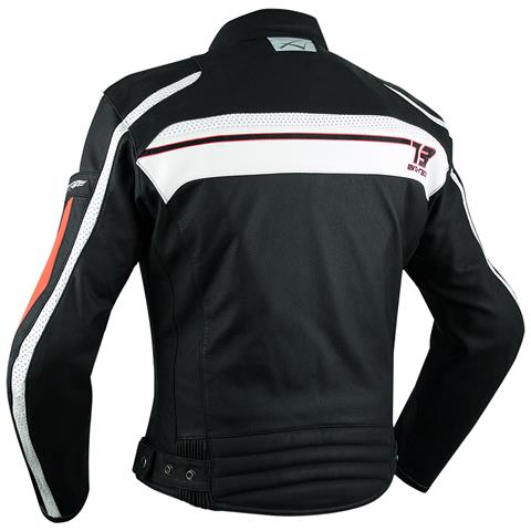 Sport Giacca Giubbino Pelle Moto Naked Custom Protezioni Omologate Arancione L - Foto 4