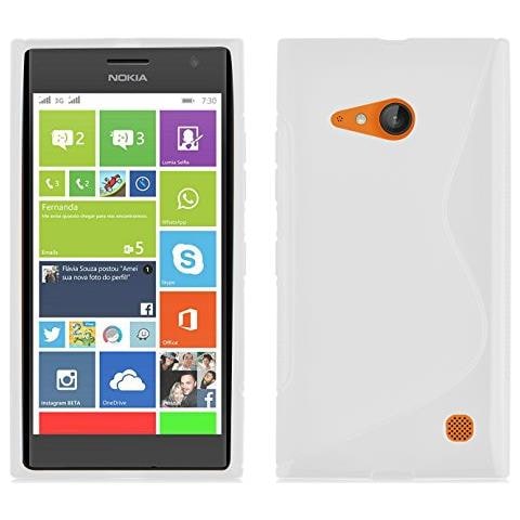 Custodia Compatibile Con Nokia Lumia 730 In Magnesio Bianco - Coperchio Protettivo In Silicone Tpu Flessibile - Foto 1