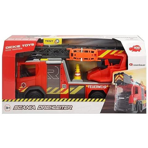 Camion Pompieri SoS Scania Fire Rescue Cm. 35 Rosenbauer, Luci E Suoni, +3 Anni - Foto 7