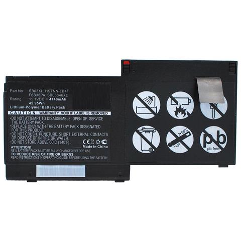 Mbxhp-ba0132 Ricambio Per Laptop Batteria (laptop Battery For Hp 46wh - Li-pol 11.1v 4140mah Black, - 46wh Li- - Foto 3