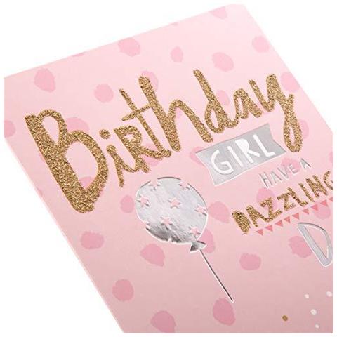 Birthday Girl Scheda Da Hallmark - Divertimento Glitter And Foil Design - Foto 4