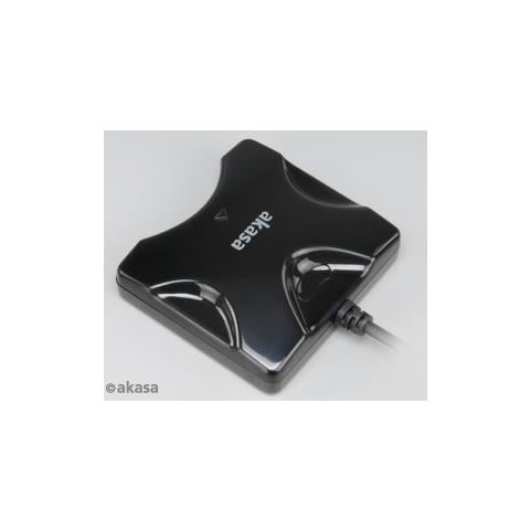 External Smart Card Read, USB 2.0, 65 x 60 x 18 mm, Nero, Windows 2000 / XP / VISTA / 7 Mac OS X - Foto 2