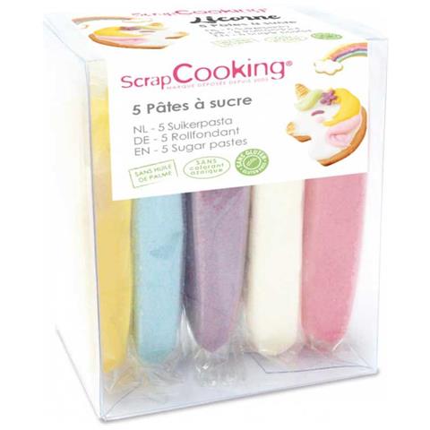 5 Pasta Di Zucchero Unicorn 5 X 80 G - Foto 1