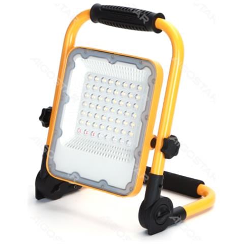 Faro Led Portatile A Batteria Ricaricabile 30w 1000 Lumen 6500k Luce Fredda Ip65 Ricarica Usb L218*w57*h280mm Orientabile 360 - Foto 1
