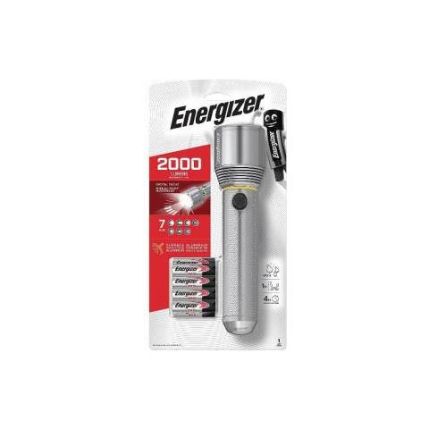 VISION METAL HD Potente Torcia Portatile in Alluminio 2000 Lumen 9 Batterie AA Incluse - Foto 1