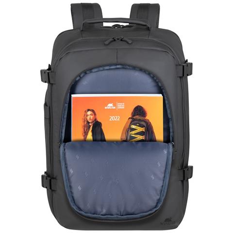 8465 Zaino da Viaggio per Notebook fino a 17.3" in Poliestere ECO-FRIENDLY RPET Colore Nero - Foto 2