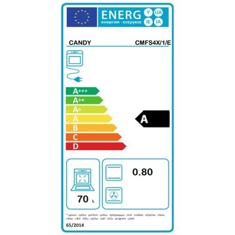 Forno Elettrico da Incasso Smart CMFS4X/1/E Capacità 70 L Statico Colore Acciaio Inossidabile - Foto 2