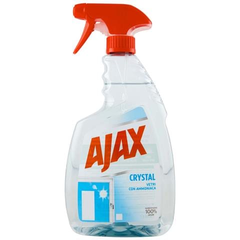 Ajax Detersivo Crystal Clean Per Vetri Con Ammoniaca Anti-alone Spray 750ml - Foto 2