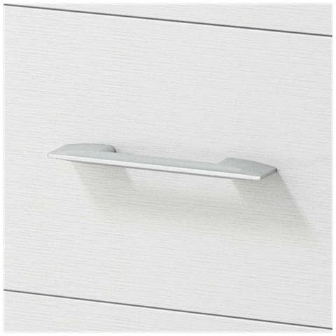 Cassettiera Primula, Settimanale A 4 Cassetti Per Camera Da Letto, Mobiletto Multiuso Da Ufficio O Studio, 60x41h87 Cm, Rovere E Bianco - Foto 4