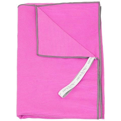 Telo Mare Spiaggia Piscina In Microfibra Tinta Unita Con Bordo Modello Fit Colore Fucsia - Foto 5