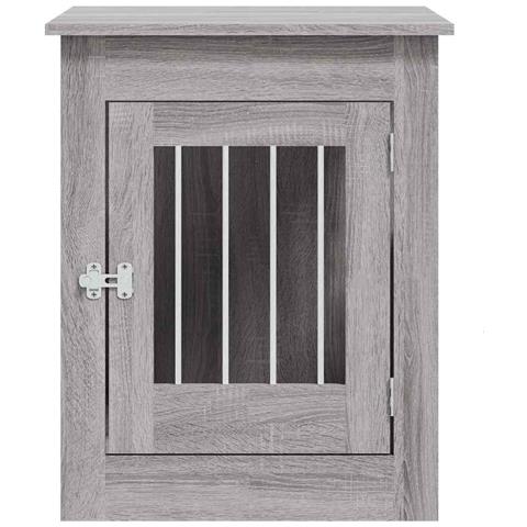 Gabbia Cani Da Arredamento Grigio Sonoma 55x80x68cm Multistrato - Foto 2