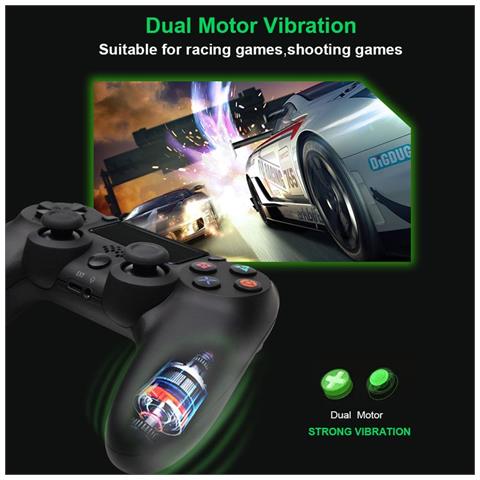 Controller Di Gioco Wireless Dualshock 4 V2 Per Playstation Ps4 / Ps Tv / Ps Now Mimetico Blu - Foto 2