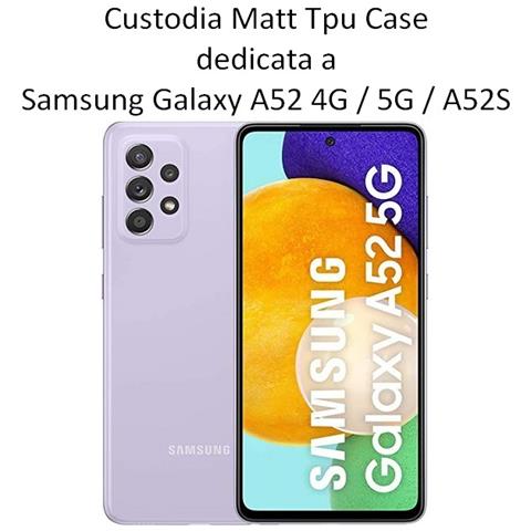 Custodia Tpu Silicone Cover Case Per Samsung Galaxy A52 4g 5g - A52s Black - Foto 2