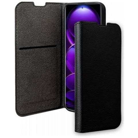 Custodia Per Xiaomi Redmi Note 12 4g Folio Wallet Portacarte E Stand, Nero - Foto 1