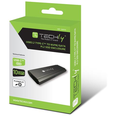 Box Esterno Usb-c Usb3.2 Gen2 Nvme /sata M. 2 Ssd - Foto 3