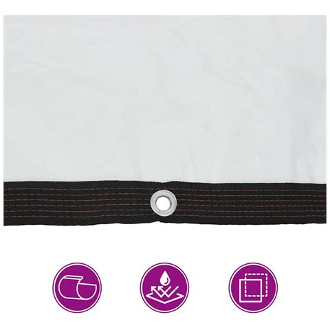 Telone Trasparente con Occhielli 1x10 m in Polietilene - Foto 2