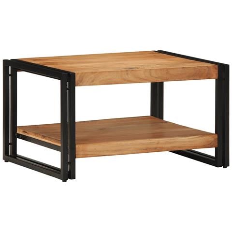 Tavolino da Salotto 70x50x38 cm Legno Massello di Acacia - Foto 1