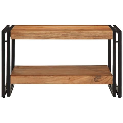 Tavolino da Salotto 70x50x38 cm Legno Massello di Acacia - Foto 9