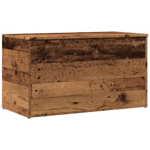 Cassapanca Legno Antico 84x42x46 Cm In Legno Ingegnerizzato - Foto 2