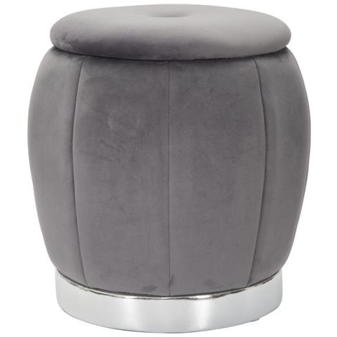 Pouf Mf356 - Grigio - Legno - 43x43x43 Cm - Foto 1