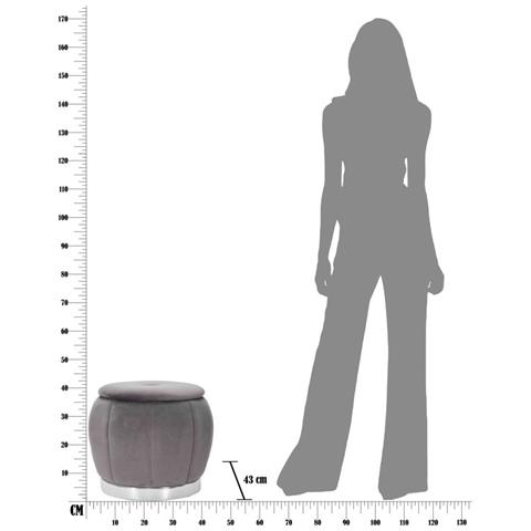 Pouf Mf356 - Grigio - Legno - 43x43x43 Cm - Foto 6