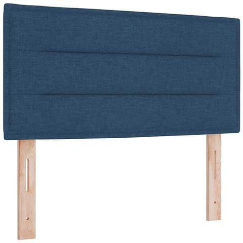 Testata letto design linee blu 90 cm in tessuto - Foto 1