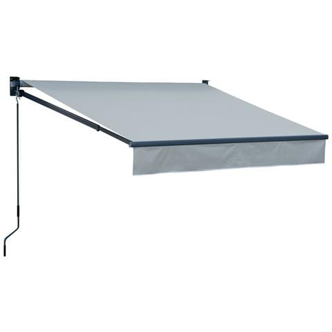 Tenda Saule 2,5 × 2m - Tessuto Grigio E Struttura Grigia - Foto 1