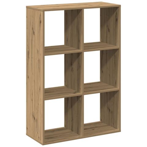 Libreria Divisorio Rovere 69,5x29x103,5 cm in Truciolato - Foto 1