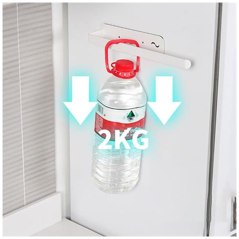 Porta Rotolo Di Carta Da Cucina Magnetico Nero Per Frigorifero - Dispenser Salvaspazio - Foto 2