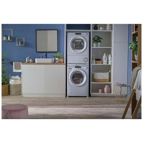 Candy SMART PRO, Asciugatrice 8 KG, Classe D, Bianco, Refresh, Wi-Fi, CRO EH8N2TE-S, Libera installazione, Caricamento frontale, Pompa di calore, Bianco, Manopola, Touch, Bianco - Foto 2