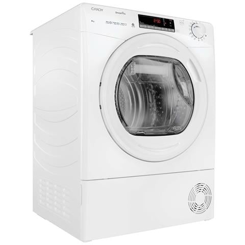 Candy SMART PRO, Asciugatrice 8 KG, Classe D, Bianco, Refresh, Wi-Fi, CRO EH8N2TE-S, Libera installazione, Caricamento frontale, Pompa di calore, Bianco, Manopola, Touch, Bianco - Foto 13
