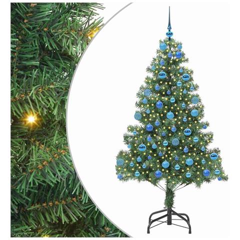 Albero di Natale con 300 LED con supporto Verde 180 cm PVC - Foto 1