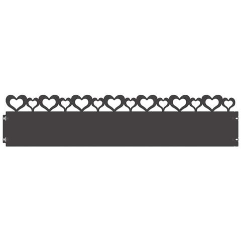 Bordure per prato 30 pcs Nero 103 x 0,05 x 22 cm Acciaio - Foto 1