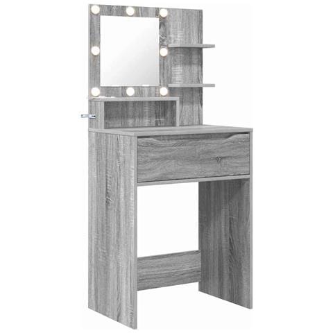 Tavoli da Trucco per Camera da Letto con cassetto Grigio Sonoma - Foto 1
