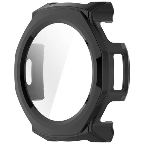 Custodia Protettiva In Pc Con Protezione Schermo In Vetro Temperato Compatibile Con Amazfit T-rex 3 Pro (44mm) Black - Foto 1