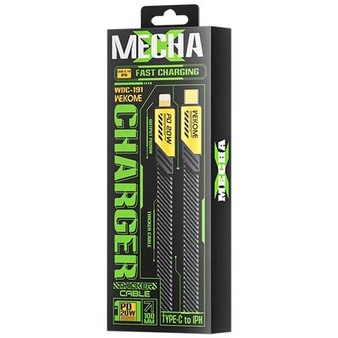 Cavo Usb-a A Lightning 1 Metro Serie Mecha Carica Rapida, Grigio - Foto 2