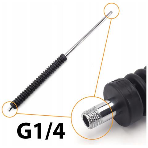 Lancia Alta Pressione 70cm - Filettatura 1/4"" Esterna | Acciaio Inox | Compatibile Con Idropulitrici E Sistemi Di Pulizia - Foto 5